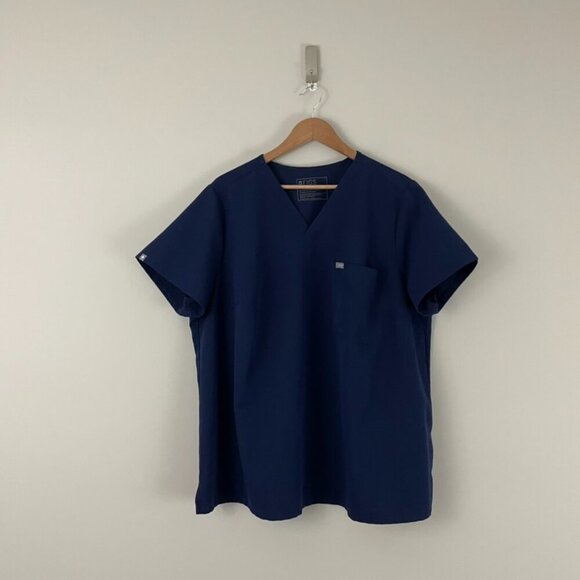 Figs Catarina One-Pocket Scrub Top in Navy Size 3XL - Picture 1 of 5